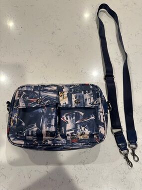 Patricia Nash Navy Abstract Print Crossbody Bag for Women